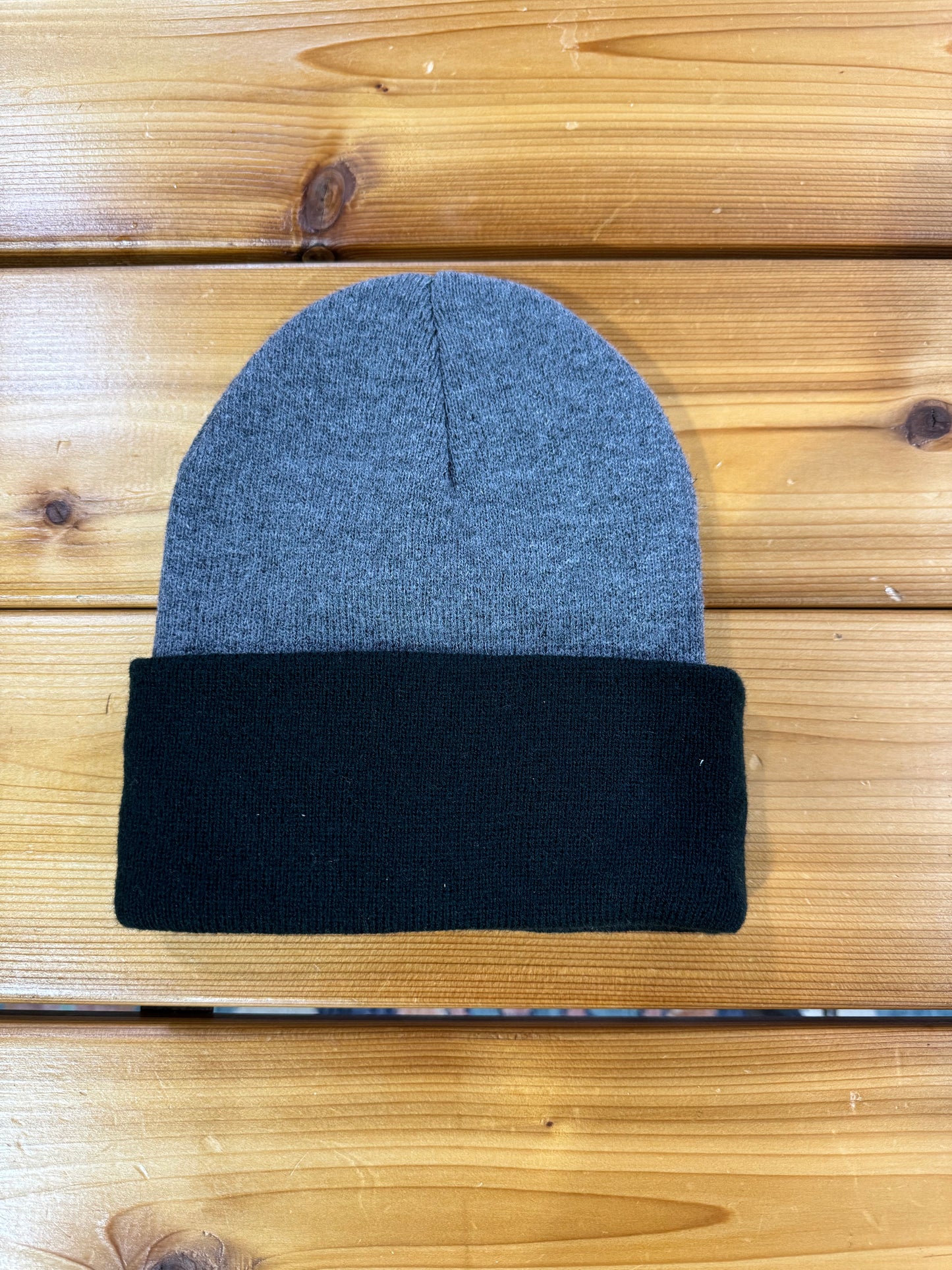 Buckin Good Beanie in Grey/Black