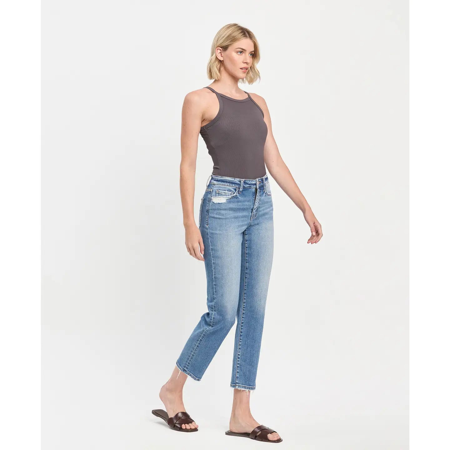 Bardot Tapered Straight Leg Jeans