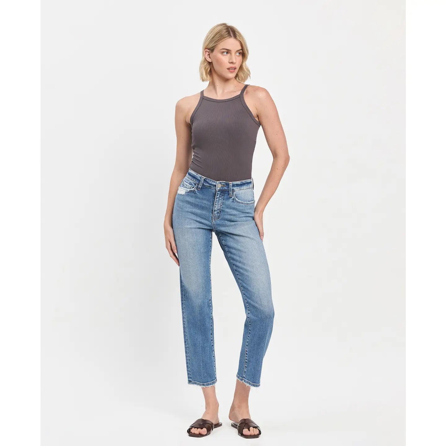 Bardot Tapered Straight Leg Jeans