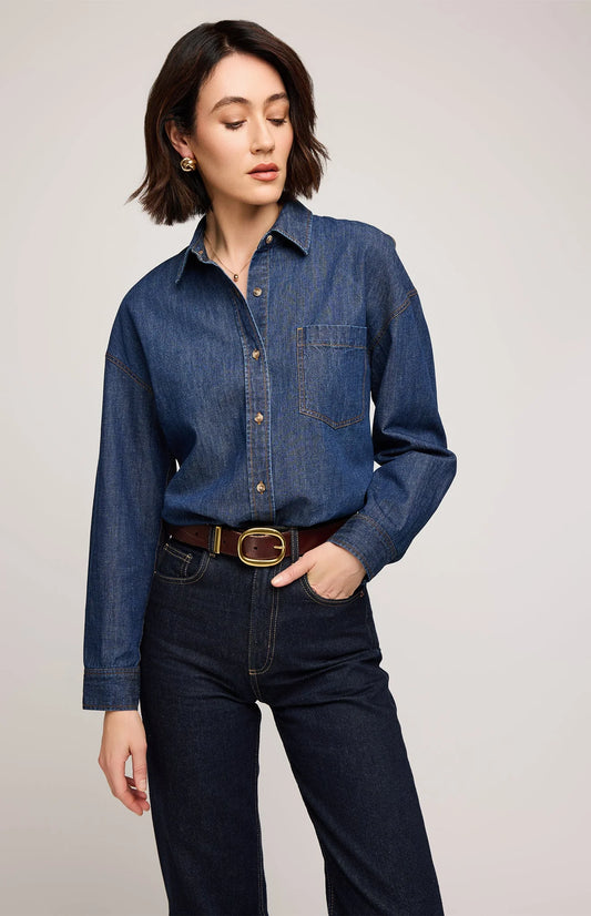 Whitney Denim Button Down Shirt