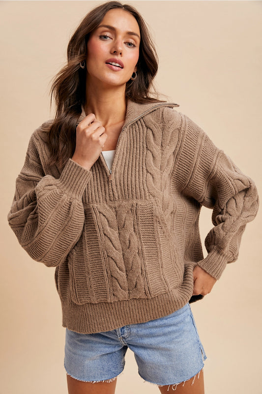 Charlie Cable Knit Sweater