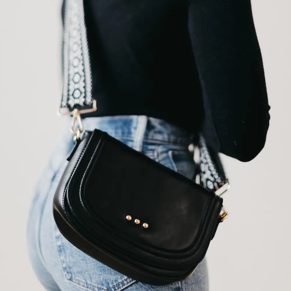 Serenity Saddle Bag in Black