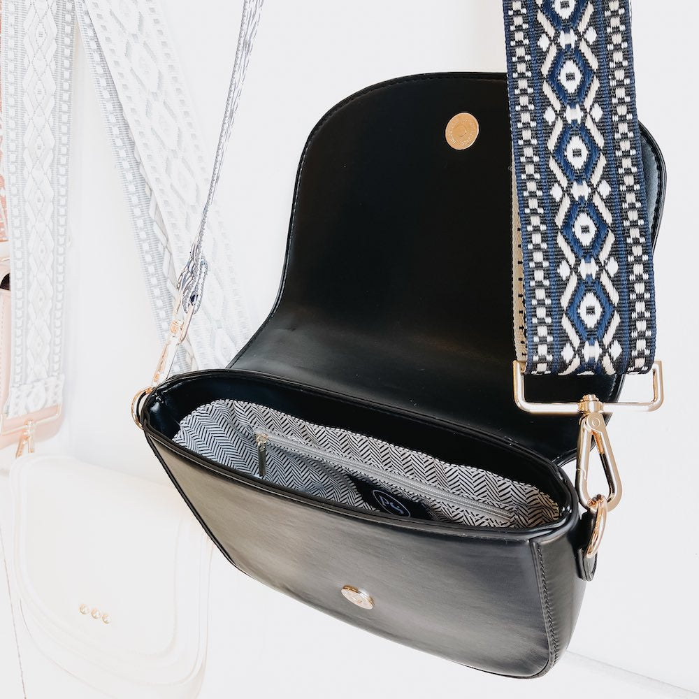 Serenity Saddle Bag in Black