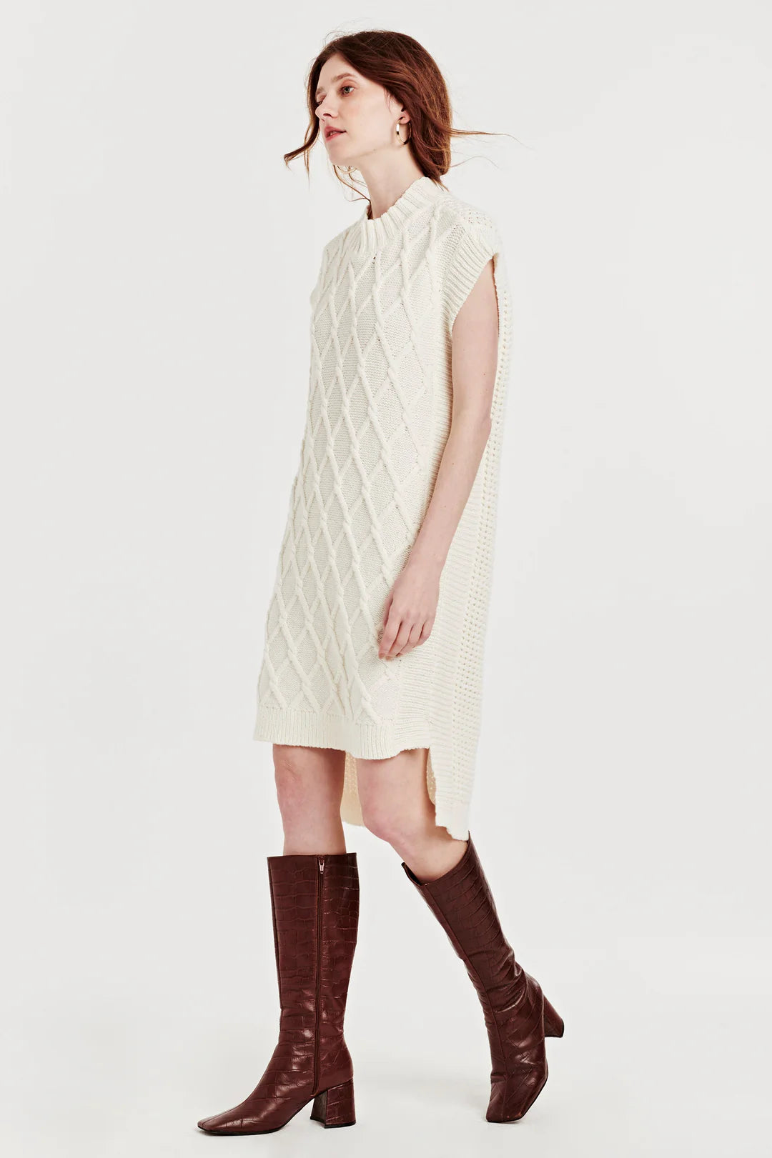 Dear John White Sweater Dress Ks Boutique