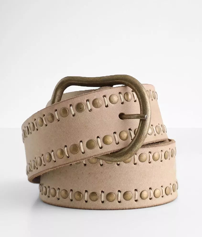 Studded Cream Free People Belt Ks Boutique